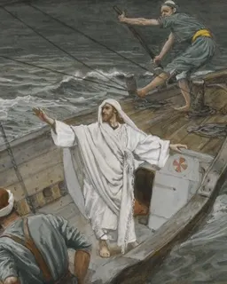Jesus Stilling the Tempest by James Tissot