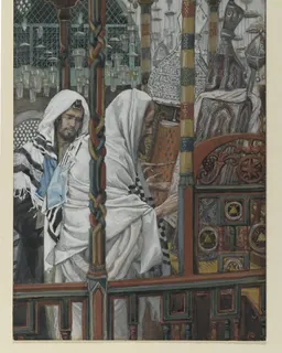 Jesus Teaches in the Synagogues by James Tissot
