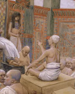 Joseph Interprets Pharaoh's Dream by James Tissot