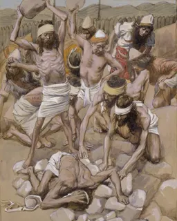 The Sabbath-Breaker Stoned by James Tissot