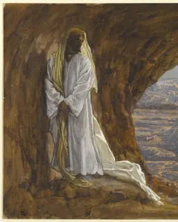 Jesus Tempted in the Wilderness by James Tissot