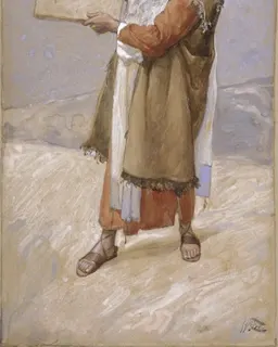 Moses and the Ten Commandments by James Tissot