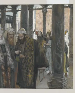 The Chief Priests Take Counsel Together by James Tissot