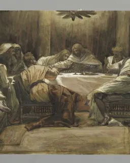 The Last Supper Judas Dipping his Hand by James Tissot
