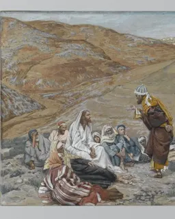 The Scribe Stood to Tempt Jesus by James Tissot
