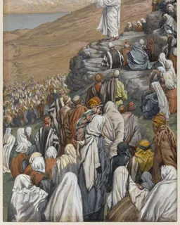 The Sermon of the Beatitudes by James Tissot