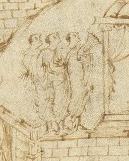 Utrecht Psalter, Psalm 134 by Master of the Utrecht Psalter