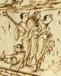 Utrecht Psalter, Psalm 145 by Master of the Utrecht Psalter