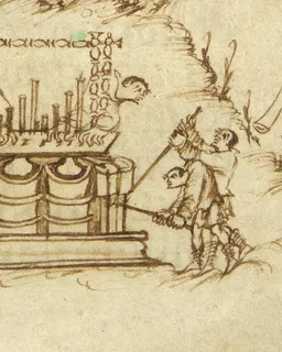 Utrecht Psalter, Psalm 150 by Master of the Utrecht Psalter