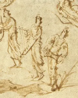 Utrecht Psalter, Psalm 67 by Master of the Utrecht Psalter