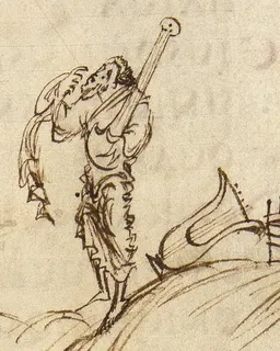 Utrecht Psalter, Psalm 70 by Master of the Utrecht Psalter