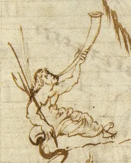 Utrecht Psalter, Psalm 92 by Master of the Utrecht Psalter