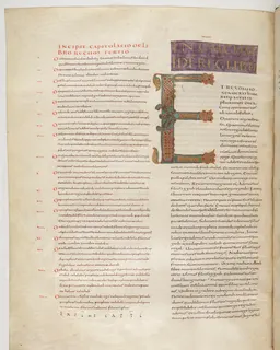Vivian Bible, 1 Chronicles 16 (folio 228) by Master C. (Vivian Bible illuminator)