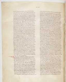 Vivian Bible, 1 Chronicles 9 (folio 224) by Master C. (Vivian Bible illuminator)