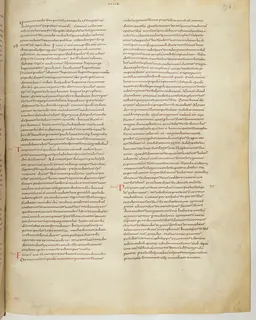 Vivian Bible, 1 Corinthians 6 (folio 755) by Master C. (Vivian Bible illuminator)