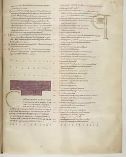 Vivian Bible, 1 John 5 (folio 815) by Master C. (Vivian Bible illuminator)