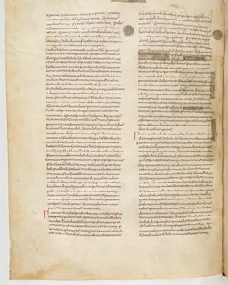 Vivian Bible, 1 Kings 1 (folio 190) by Master C. (Vivian Bible illuminator)