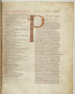 Vivian Bible, 1 Peter 4 (folio 809) by Master C. (Vivian Bible illuminator)