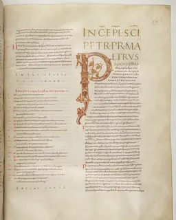 Vivian Bible, 2 Corinthians 6 (folio 765) by Master C. (Vivian Bible illuminator)