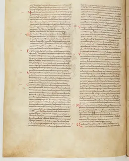 Vivian Bible, 2 Corinthians 8 (folio 766) by Master C. (Vivian Bible illuminator)