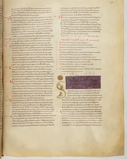 Vivian Bible, 2 Corinthians 9 (folio 767) by Master C. (Vivian Bible illuminator)