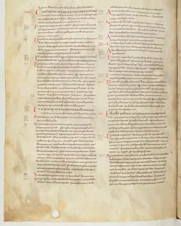Vivian Bible, Acts 16 (folio 734) by Master C. (Vivian Bible illuminator)