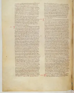 Vivian Bible, Amos 8 (folio 624) by Master C. (Vivian Bible illuminator)