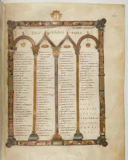 Vivian Bible, Ephesians 3 (folio 775) by Master C. (Vivian Bible illuminator)