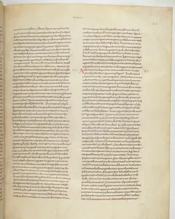Vivian Bible, Exodus 21 (folio 53) by Master C. (Vivian Bible illuminator)