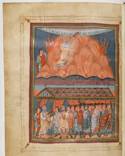 Vivian Bible, Exodus 35 (folio 62) by Master C. (Vivian Bible illuminator)