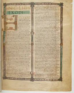 Vivian Bible, Exodus 37 (folio 63) by Master C. (Vivian Bible illuminator)
