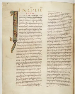 Vivian Bible, Ezekiel 10 (folio 578) by Master C. (Vivian Bible illuminator)