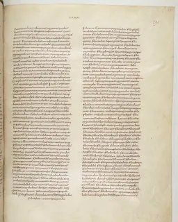 Vivian Bible, Ezekiel 25 (folio 587) by Master C. (Vivian Bible illuminator)