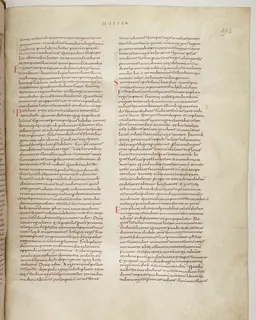Vivian Bible, Ezekiel 38 (folio 595) by Master C. (Vivian Bible illuminator)