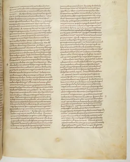 Vivian Bible, Ezekiel 42 (folio 597) by Master C. (Vivian Bible illuminator)