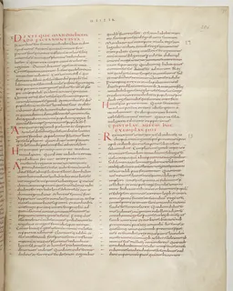 Vivian Bible, Ezekiel 45 (folio 599) by Master C. (Vivian Bible illuminator)
