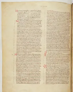 Vivian Bible, Ezekiel 46 (folio 600) by Master C. (Vivian Bible illuminator)