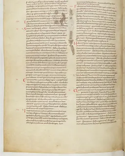 Vivian Bible, Hebrews 8 (folio 800) by Master C. (Vivian Bible illuminator)