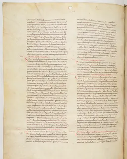 Vivian Bible, Isaiah 52 (folio 524) by Master C. (Vivian Bible illuminator)