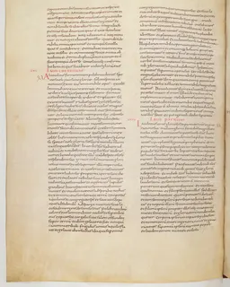 Vivian Bible, Isaiah 65 (folio 532) by Master C. (Vivian Bible illuminator)