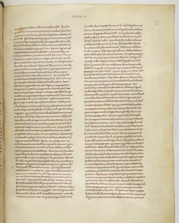 Vivian Bible, Jeremiah 40 (folio 557) by Master C. (Vivian Bible illuminator)