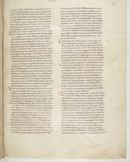 Vivian Bible, Job 18 (folio 309) by Master C. (Vivian Bible illuminator)