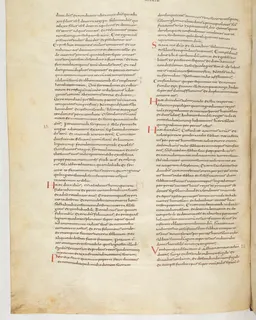 Vivian Bible, Job 20 (folio 310) by Master C. (Vivian Bible illuminator)