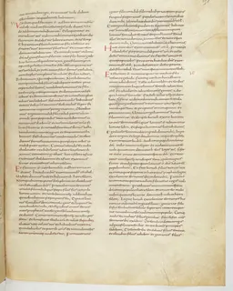 Vivian Bible, Job 41 (folio 323) by Master C. (Vivian Bible illuminator)
