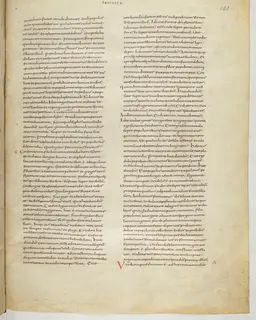 Vivian Bible, Job 9 (folio 303) by Master C. (Vivian Bible illuminator)