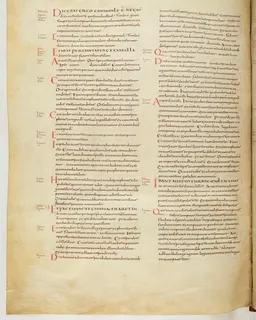 Vivian Bible, John 5 (folio 714) by Master C. (Vivian Bible illuminator)