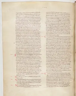 Vivian Bible, Joshua 18 (folio 136) by Master C. (Vivian Bible illuminator)