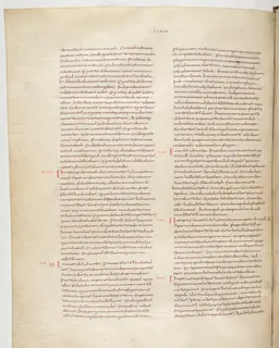 Vivian Bible, Joshua 4 (folio 128) by Master C. (Vivian Bible illuminator)