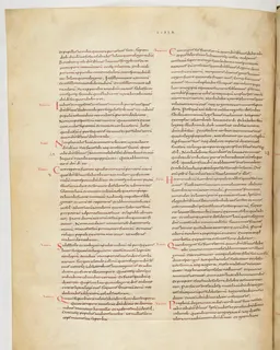 Vivian Bible, Judges 3 (folio 142) by Master C. (Vivian Bible illuminator)