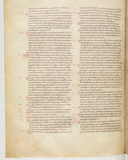 Vivian Bible, Leviticus 15 (folio 74) by Master C. (Vivian Bible illuminator)